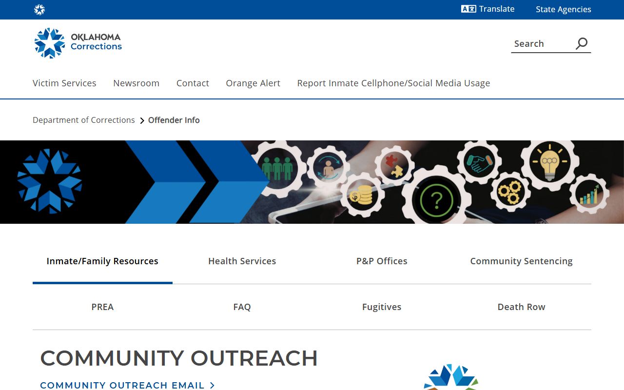 Oklahoma DOC offender lookup for Cleveland County criminal records