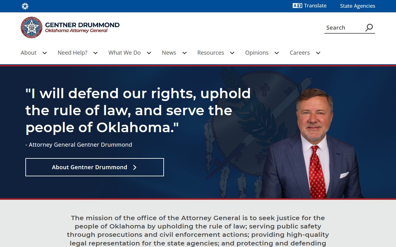 Oklahoma Attorney General resources for Cleveland County public records